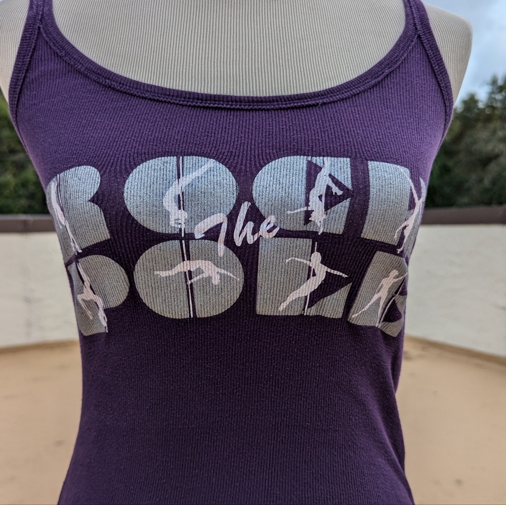 Pole Dance Fitness Tank Top in Purple by Zenana